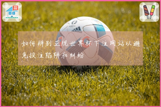 如何辨别正规世界杯下注网站以避免投注陷阱和纠纷
