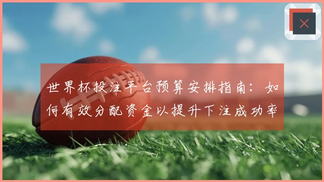 世界杯投注平台预算安排指南：如何有效分配资金以提升下注成功率
